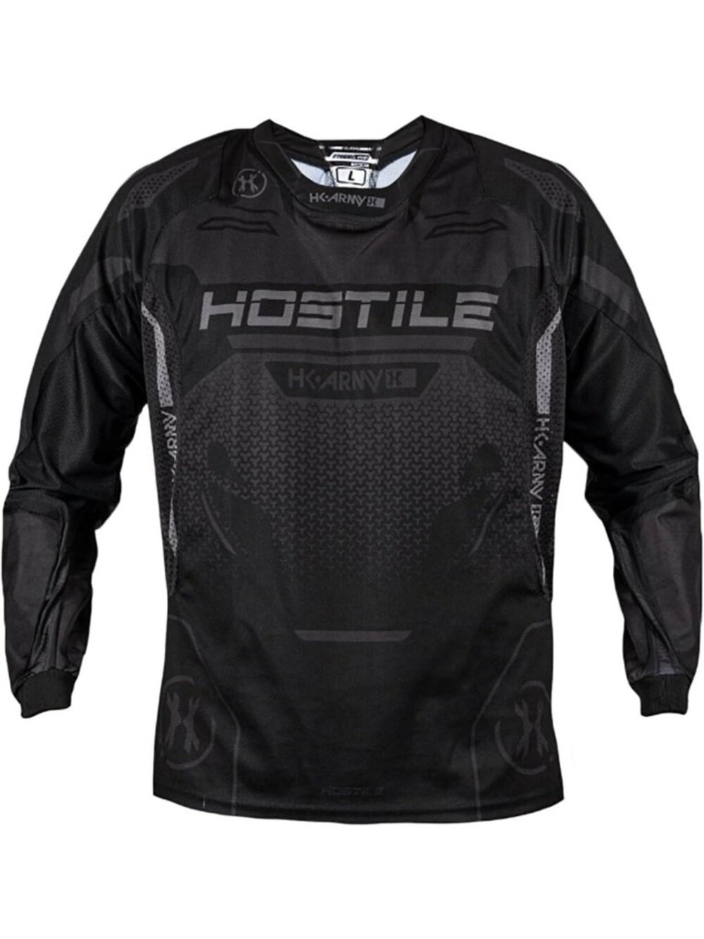 Men's Black Padded Paintball Jersey - Proline Tactical Shirt, Size Large